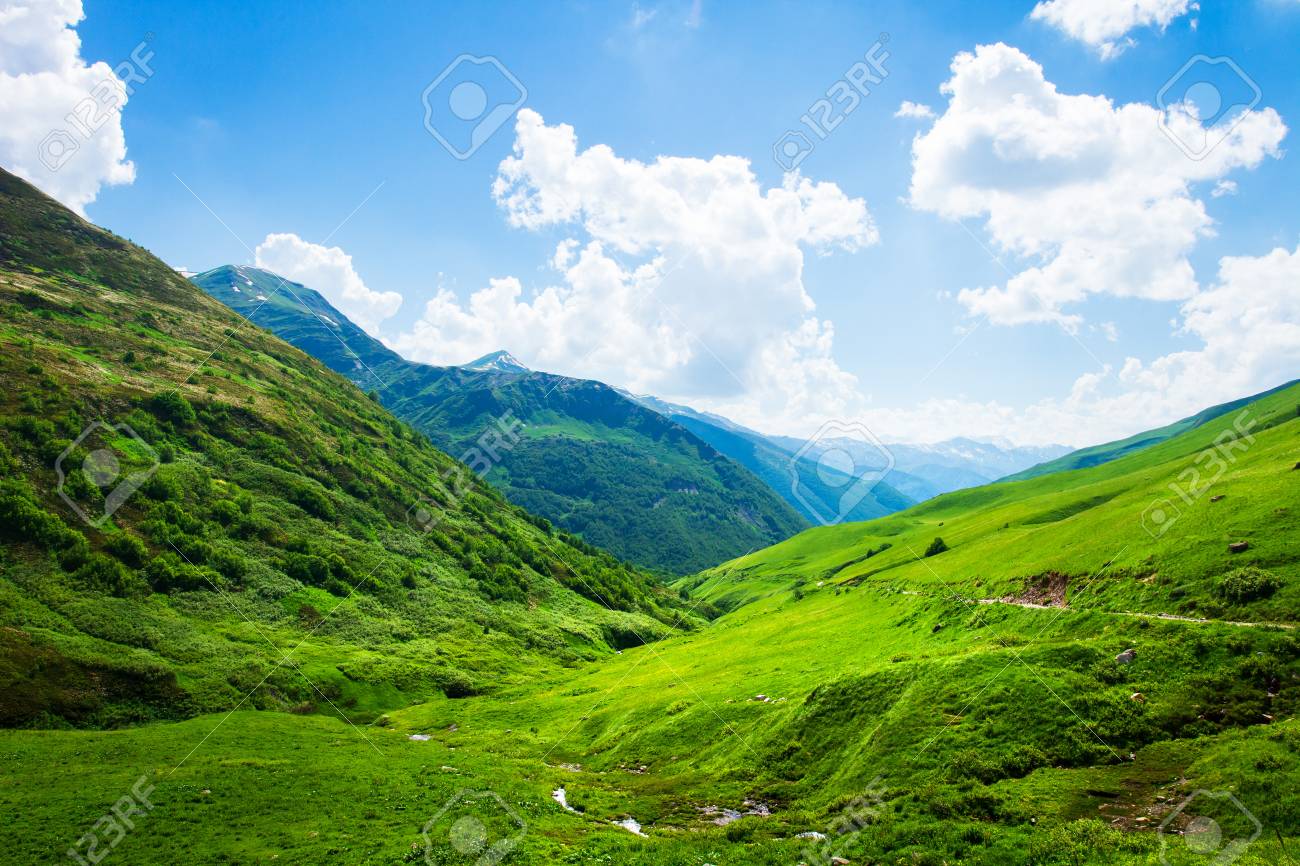 A dramatic mountain landscape in the Andes